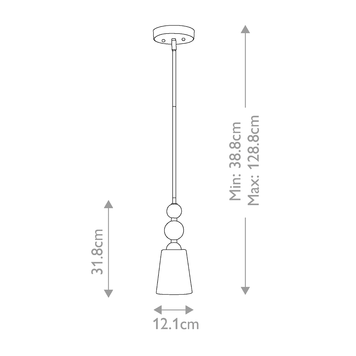 Подвесной светильник с матовым стеклянным коническим плафоном в современном стиле Hinkley в Челябинске