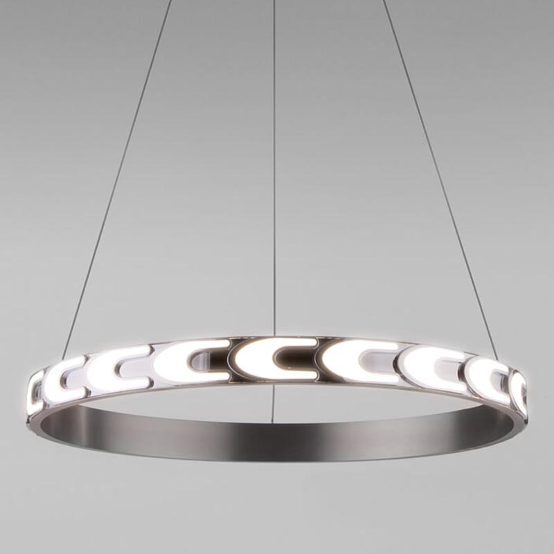 Люстра Maoris Ring Horizontal Chandelier D60 Никель Сатин Люстра Maoris Ring Horizontal Chandelier D60 Никель Сатин в Челябинске | Loft Concept