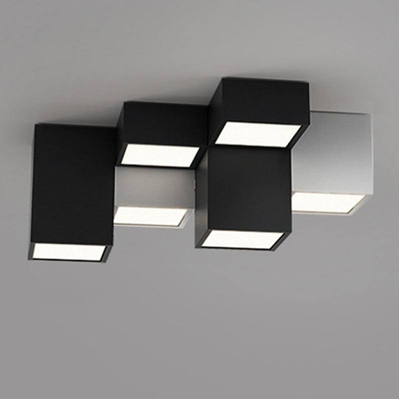 Комбинация из 7-ти геометрических потолочных светильников Seven Geometric Lamps Черный Белый Комбинация из 7-ти геометрических потолочных светильников Seven Geometric Lamps Черный Белый в Челябинске | Loft Concept
