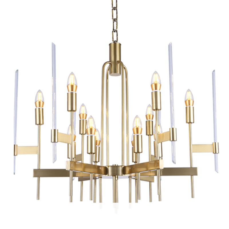 Bari Light Chandelier Aged Brass Золотой Bari Light Chandelier Aged Brass Золотой в Челябинске | Loft Concept