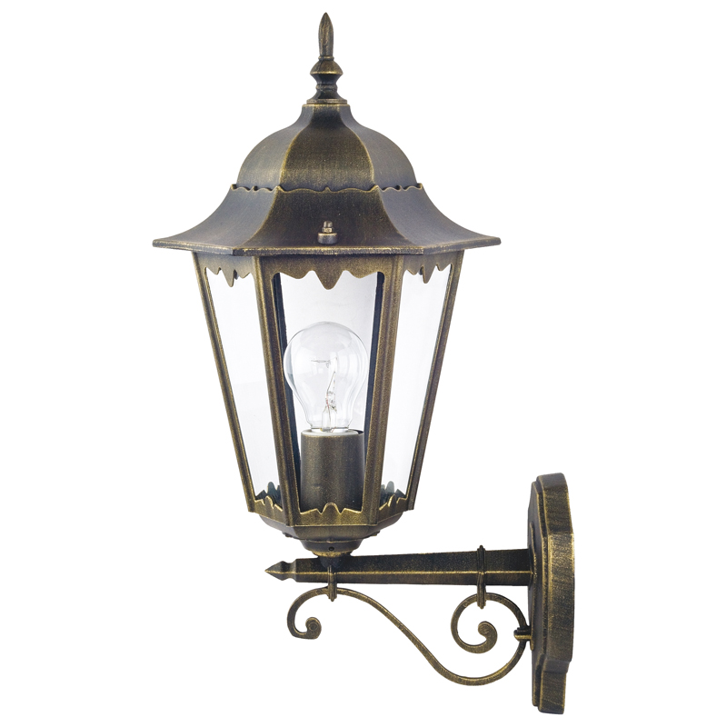 Уличный светильник Leclerc sconce Винтажный черный Прозрачное Стекло Уличный светильник Leclerc sconce Винтажный черный Прозрачное Стекло в Челябинске | Loft Concept