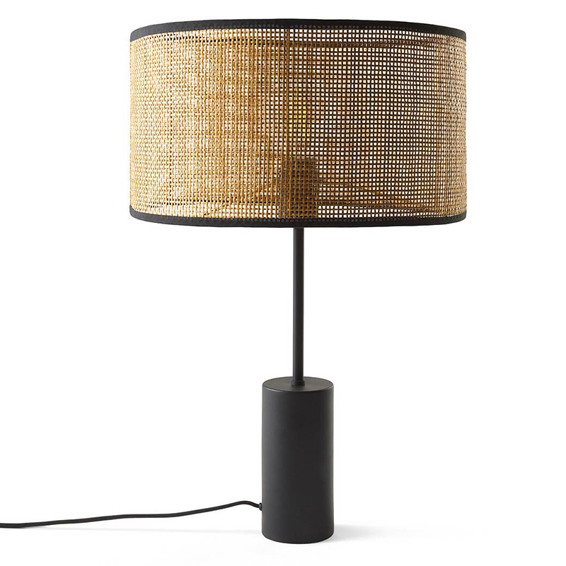 Настольная лампа Solvei Wicker Table lamp Черный Коричневый Настольная лампа Solvei Wicker Table lamp Черный Коричневый в Челябинске | Loft Concept