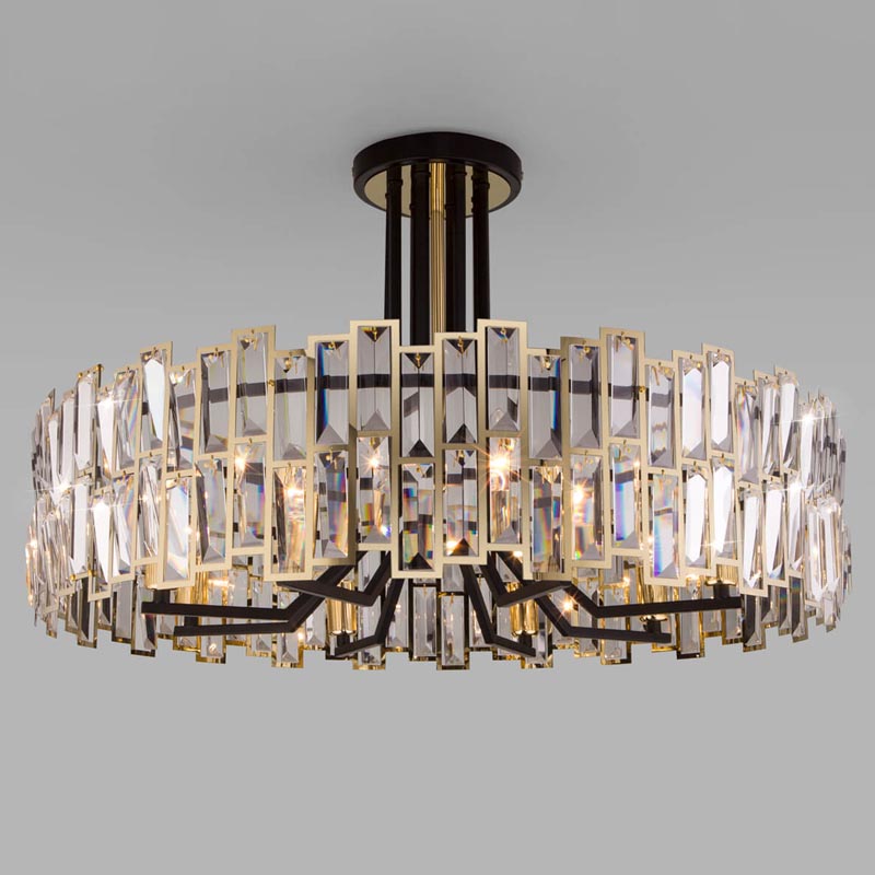 Потолочная люстра Darkness Chandelier gold 71 Черный Прозрачный (Transparent) Золотой Потолочная люстра Darkness Chandelier gold 71 Черный Прозрачный (Transparent) Золотой в Челябинске | Loft Concept