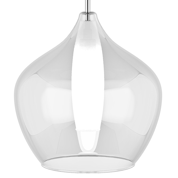 Подвесной светильник Candiano Transparent One II Прозрачный Хром Подвесной светильник Candiano Transparent One II Прозрачный Хром в Челябинске | Loft Concept