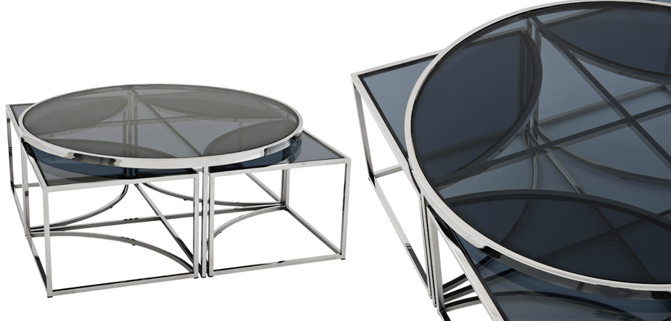 Кофейный стол Eichholtz Coffee Table Padova Stainless steel Кофейный стол Eichholtz Coffee Table Padova Stainless steel - Loft-Concept в Челябинске