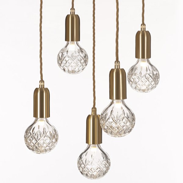 Подвесной светильник lee broom Ceare Crystal Bulb Chandelier Золотой Подвесной светильник lee broom Ceare Crystal Bulb Chandelier Золотой в Челябинске | Loft Concept