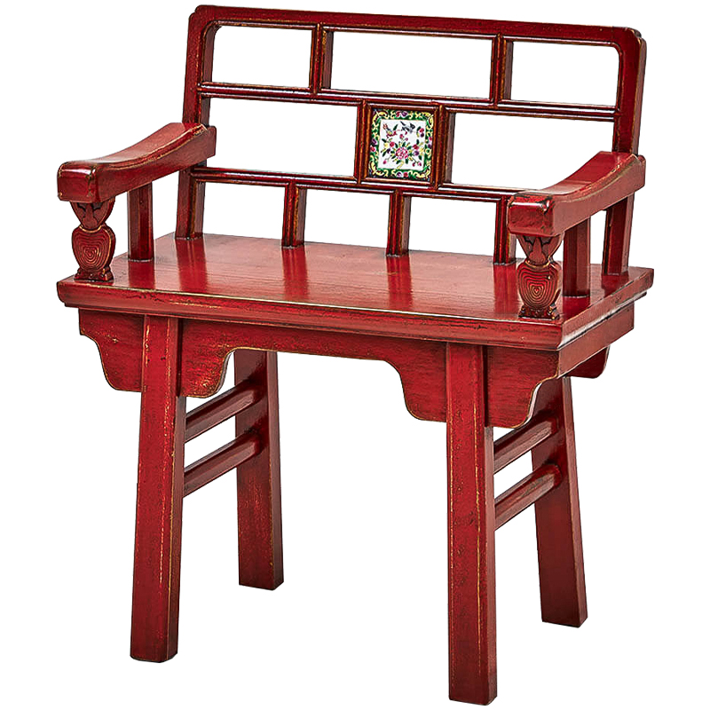 Стул Chinoiserie Red Stool Красный Стул Chinoiserie Red Stool Красный в Челябинске | Loft Concept