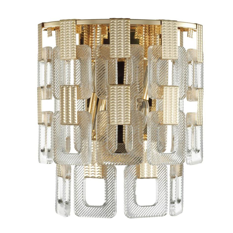 Бра Ribbed Elements Pendant Золотой Прозрачное Стекло Бра Ribbed Elements Pendant Золотой Прозрачное Стекло в Челябинске | Loft Concept