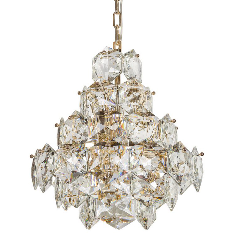 Люстра Tiers Crystal Light Chandelier Gold 45 Золотой Прозрачное Стекло Люстра Tiers Crystal Light Chandelier Gold 45 Золотой Прозрачное Стекло в Челябинске | Loft Concept
