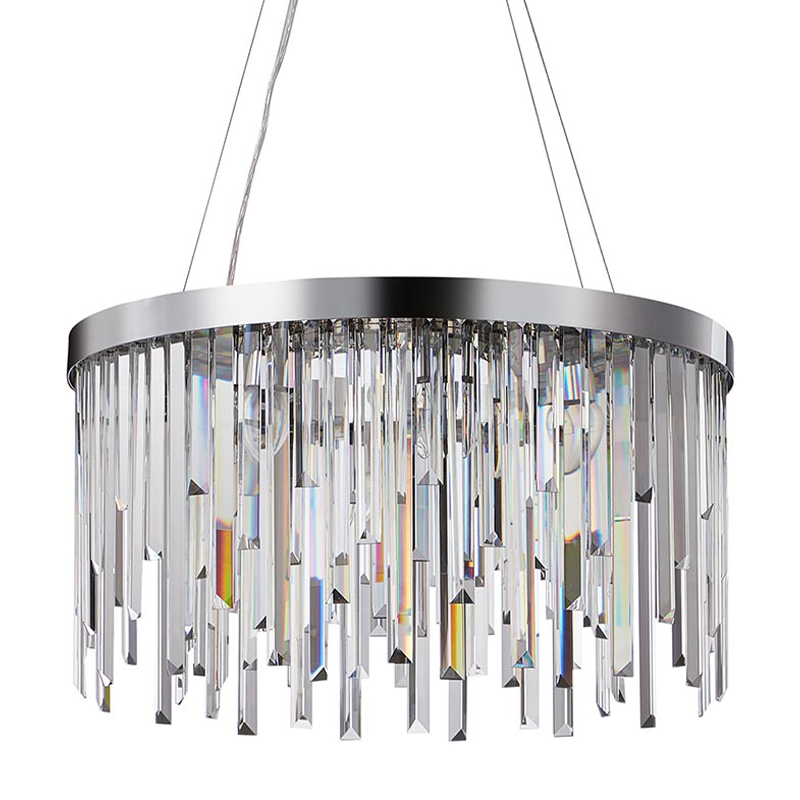 Люстра Bennett Chandelier chrome 60 Хром Прозрачный Люстра Bennett Chandelier chrome 60 Хром Прозрачный в Челябинске | Loft Concept