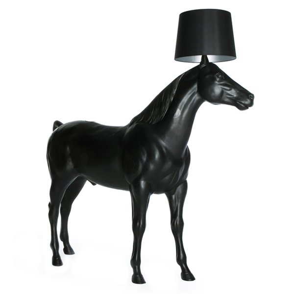 Торшер Moooi Horse Lamp Черный матовый Торшер Moooi Horse Lamp Черный матовый в Челябинске | Loft Concept