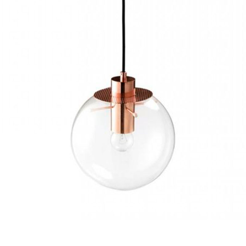 Подвесной светильник Selene Glass Ball Ceiling Lights Gold 20 cm Медь Прозрачное Стекло Подвесной светильник Selene Glass Ball Ceiling Lights Gold 20 cm Медь Прозрачное Стекло в Челябинске | Loft Concept