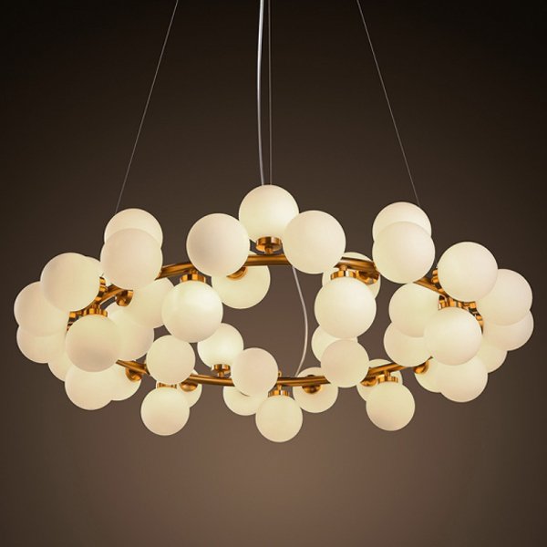 Люстра Milk Bubble Round Chandelier Люстра Milk Bubble Round Chandelier в Челябинске | Loft Concept