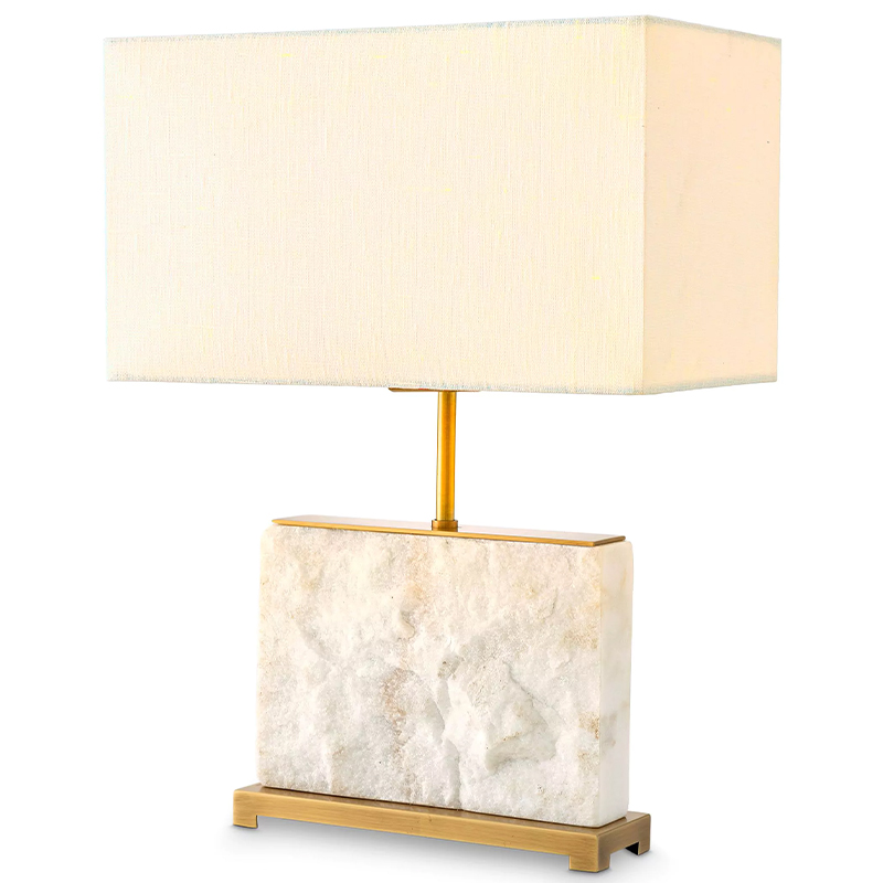 Настольная лампа Eichholtz Table Lamp Newton S Marble Белый Мрамор Bianco Латунь Кремовый Настольная лампа Eichholtz Table Lamp Newton S Marble Белый Мрамор Bianco Латунь Кремовый в Челябинске | Loft Concept