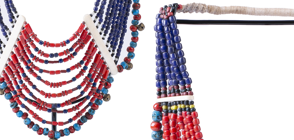 Этническое ожерелье на подставке Line Beads Этническое ожерелье на подставке Line Beads - Loft-Concept в Челябинске