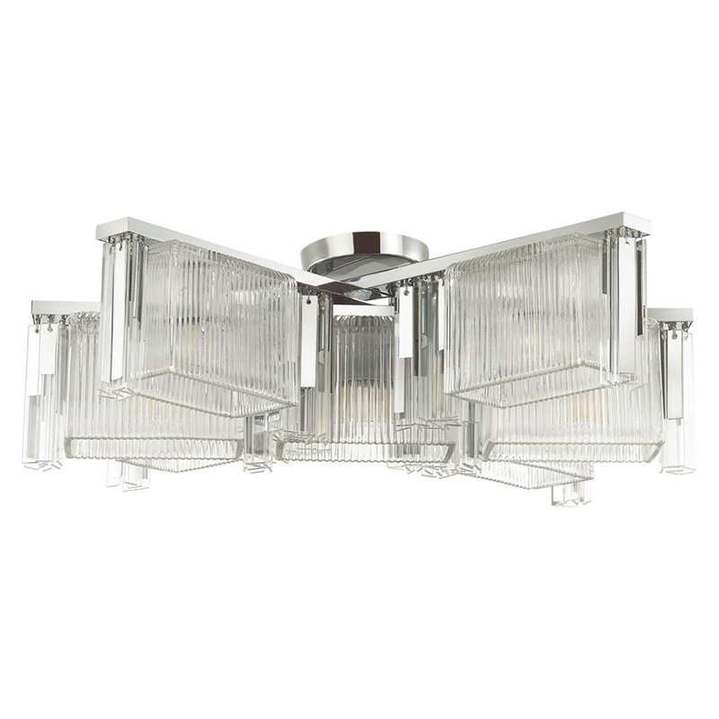 Люстра Madelen Chrome Chandelier 7 Хром Прозрачный (Transparent) Люстра Madelen Chrome Chandelier 7 Хром Прозрачный (Transparent) в Челябинске | Loft Concept