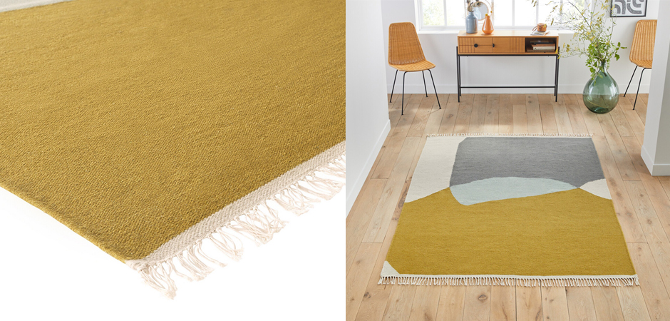 Ковер Сarpet with Fringe шерсть и хлопок Ковер Сarpet with Fringe шерсть и хлопок - Loft-Concept в Челябинске