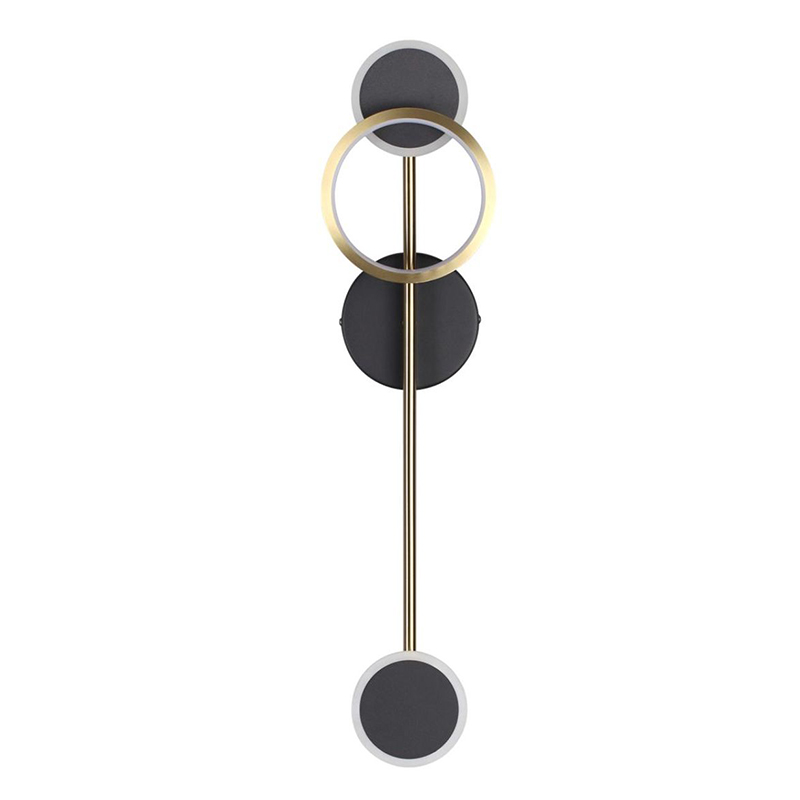 Бра Bendik Gold Ring Wall lamp A Золотой Черный в Челябинске | Loft Concept 