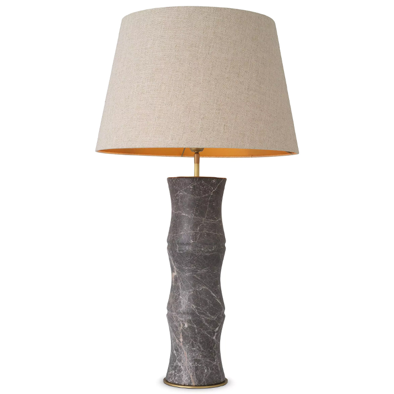 Настольная лампа Eichholtz Table Lamp Bonny Grey Бежево-серый Серый Латунь Настольная лампа Eichholtz Table Lamp Bonny Grey Бежево-серый Серый Латунь в Челябинске | Loft Concept