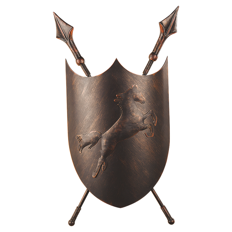 Бра Shield Horse Sconce Коричневый винтаж Бра Shield Horse Sconce Коричневый винтаж в Челябинске | Loft Concept