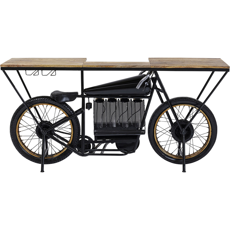 Консоль Motorbike Черный Древесина Консоль Motorbike Черный Древесина в Челябинске | Loft Concept