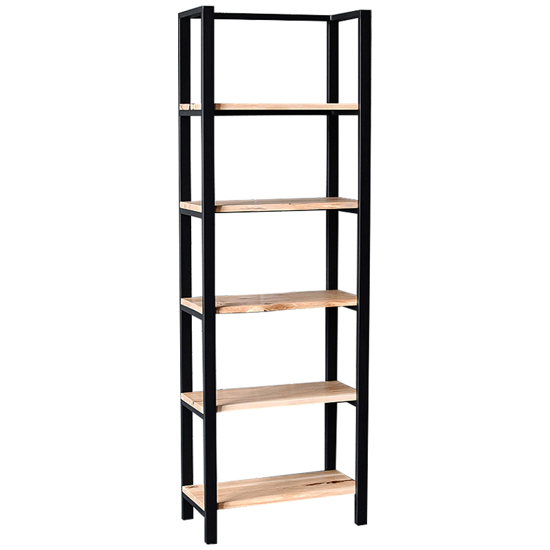 Стеллаж Holt Industrial Metal Rust Rack Древесина Черный в Челябинске | Loft Concept 