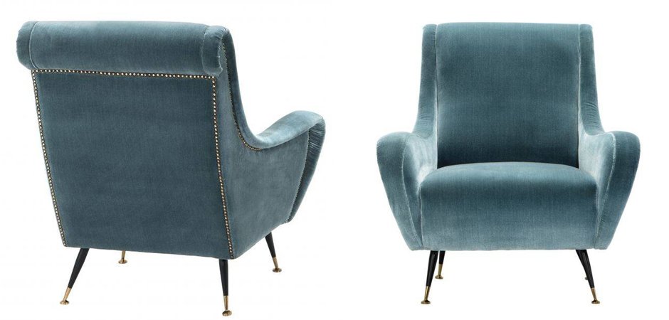 Кресло для гостиной Giardino Chair turquoise бирюзовый вельвет Кресло для гостиной Giardino Chair turquoise бирюзовый вельвет - Loft-Concept в Челябинске