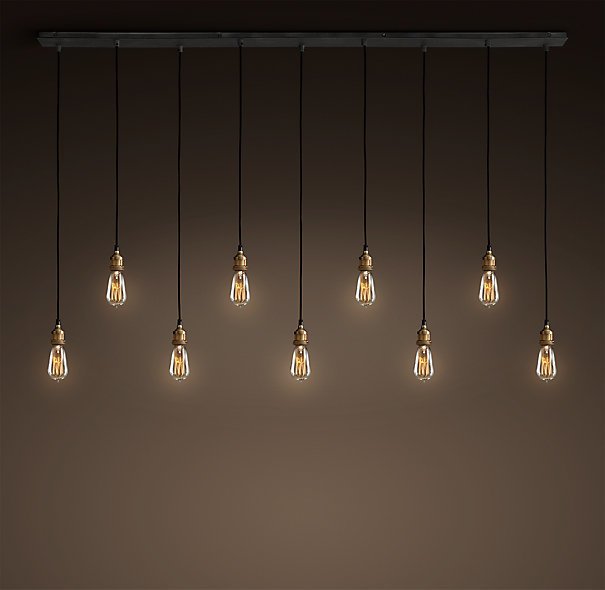 Подвесной светильник Loft Industrial Mono 9 Черный Подвесной светильник Loft Industrial Mono 9 Черный в Челябинске | Loft Concept