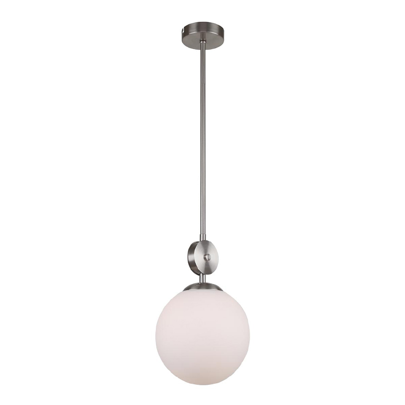 Подвесной светильник Kyran Nickel Hanging Lamp Никель Белый Подвесной светильник Kyran Nickel Hanging Lamp Никель Белый в Челябинске | Loft Concept