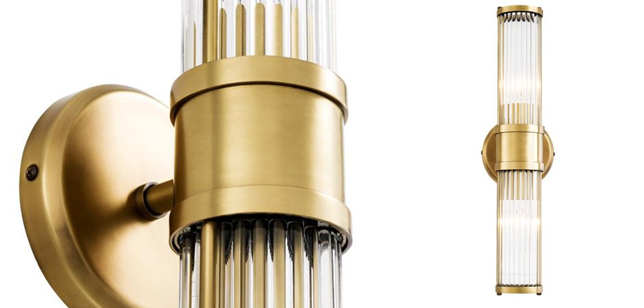 Бра Wall Lamp Claridges Double Brass Бра Wall Lamp Claridges Double Brass - Loft-Concept в Челябинске