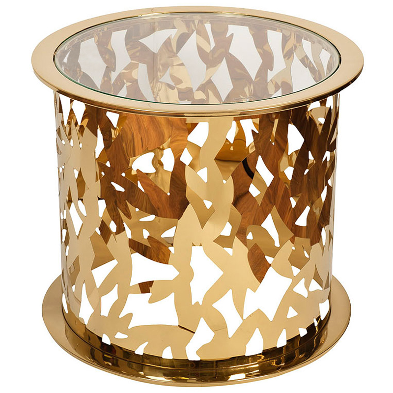 Приставной стол Dorieno Side Table Золотой Приставной стол Dorieno Side Table Золотой в Челябинске | Loft Concept