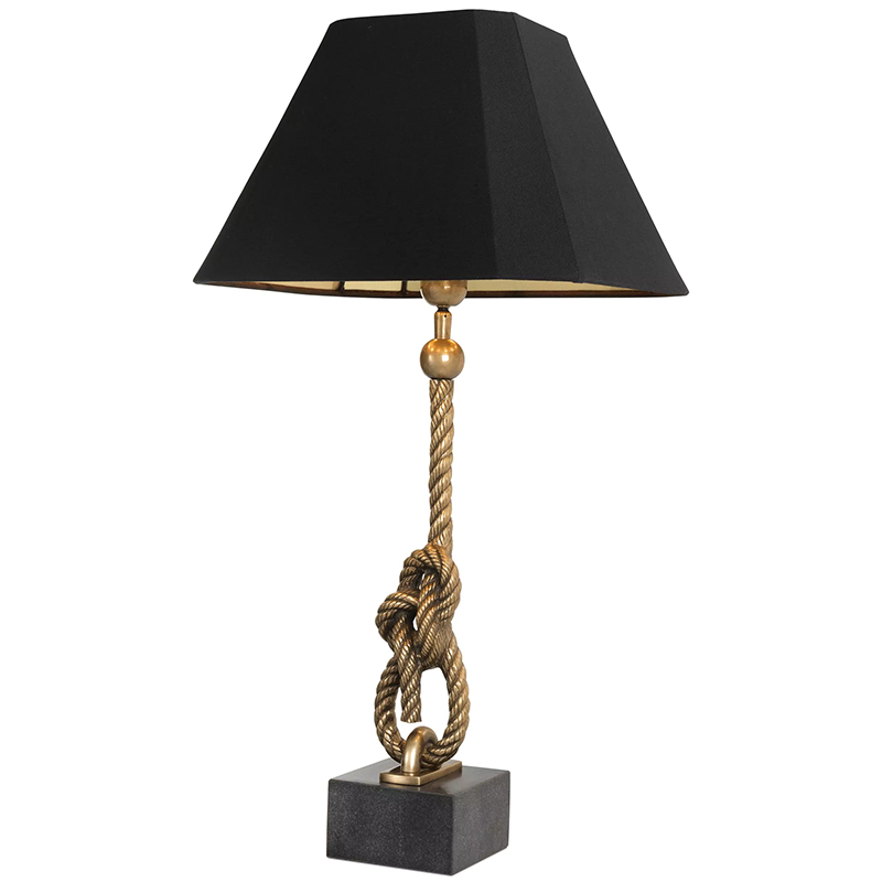 Настольная лампа Eichholtz Table Lamp Miles Черный Винтажная латунь Настольная лампа Eichholtz Table Lamp Miles Черный Винтажная латунь в Челябинске | Loft Concept