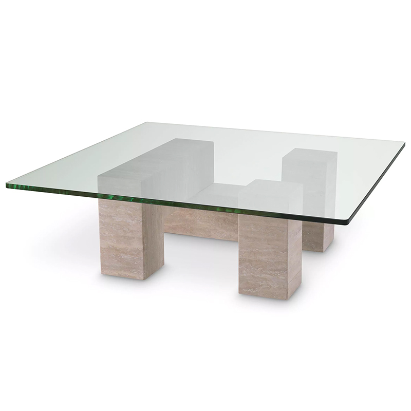 Кофейный стол Eichholtz Coffee Table Ikal Прозрачное Стекло Песочный Кофейный стол Eichholtz Coffee Table Ikal Прозрачное Стекло Песочный в Челябинске | Loft Concept
