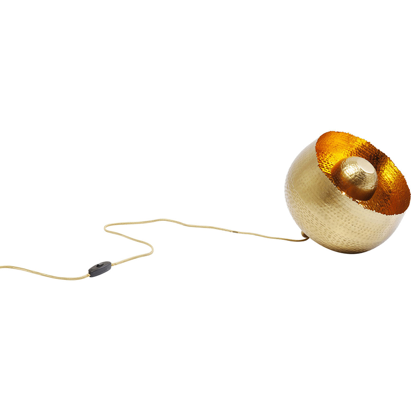 Настольная лампа Round Brass Table Lamp Латунь Настольная лампа Round Brass Table Lamp Латунь в Челябинске | Loft Concept