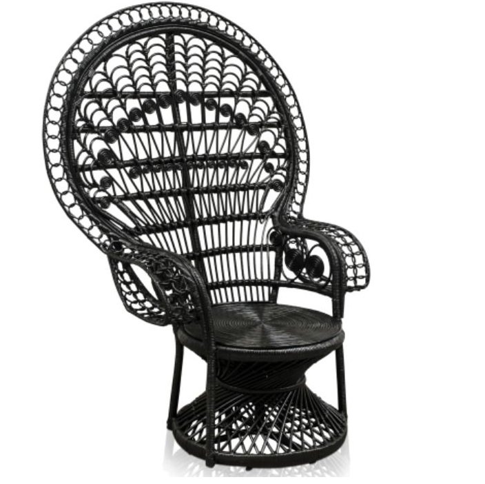 PEACOCK CHAIR Кресло Черный PEACOCK CHAIR Кресло Черный в Челябинске | Loft Concept