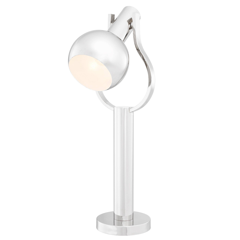 Настольная лампа Eichholtz Table Lamp Jaques Nickel Никель Настольная лампа Eichholtz Table Lamp Jaques Nickel Никель в Челябинске | Loft Concept