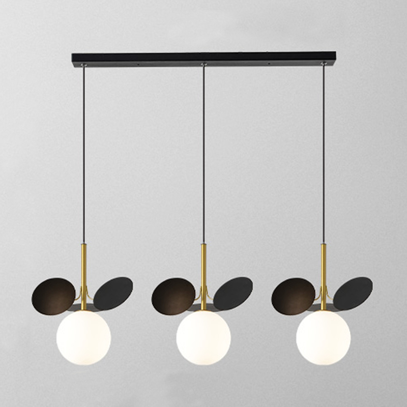 Люстра MATISSE Pendant Triple black Золотой Белый Черный Люстра MATISSE Pendant Triple black Золотой Белый Черный в Челябинске | Loft Concept