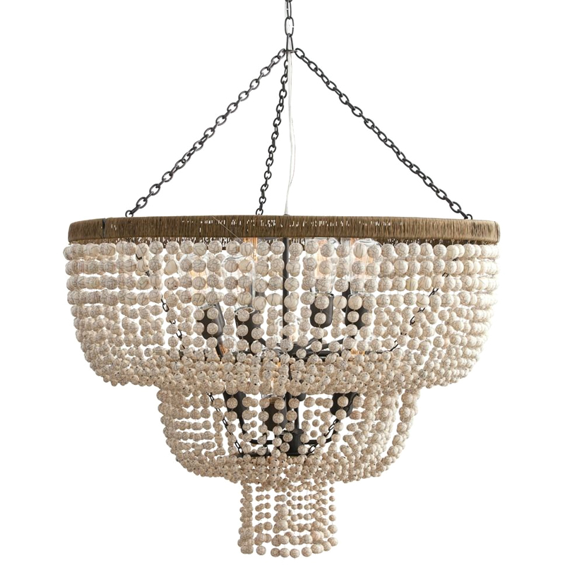 Люстра Arteriors CHAPPELLET CHANDELIER Белый Серый Золотой Люстра Arteriors CHAPPELLET CHANDELIER Белый Серый Золотой в Челябинске | Loft Concept