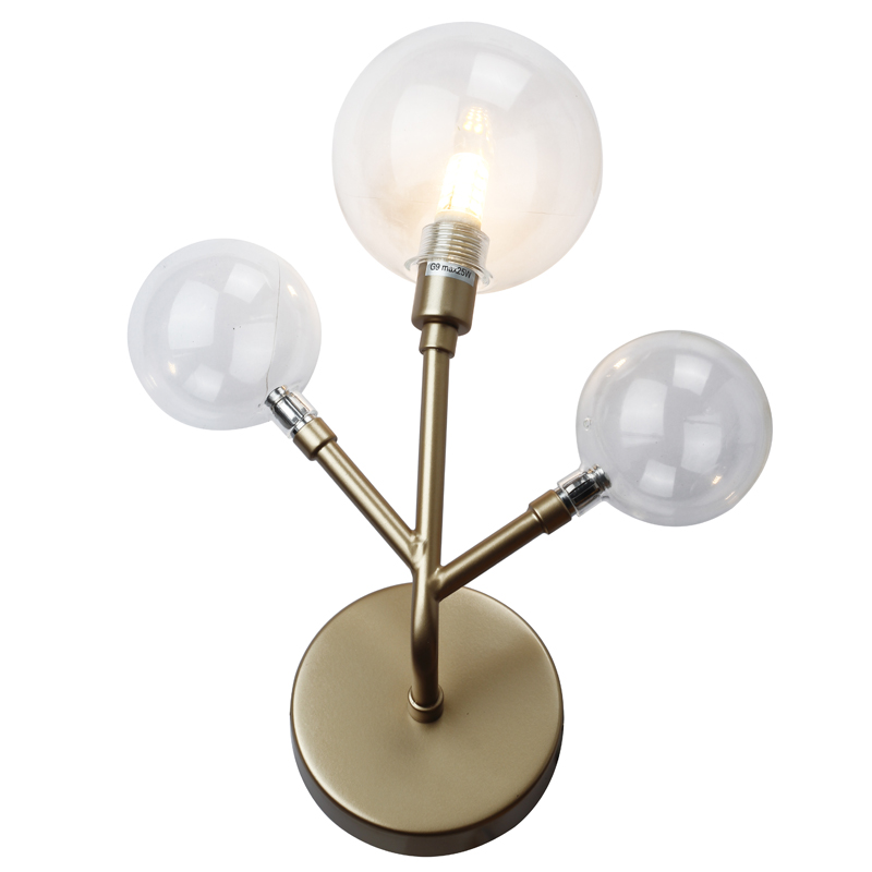 Бра Berries Trio Sconce gold Винтажное Светлое Золото Прозрачный Бра Berries Trio Sconce gold Винтажное Светлое Золото Прозрачный в Челябинске | Loft Concept
