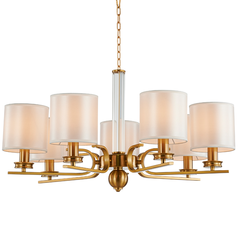 Люстра Armel Chandelier 70 Бронза Прозрачный Белый Люстра Armel Chandelier 70 Бронза Прозрачный Белый в Челябинске | Loft Concept