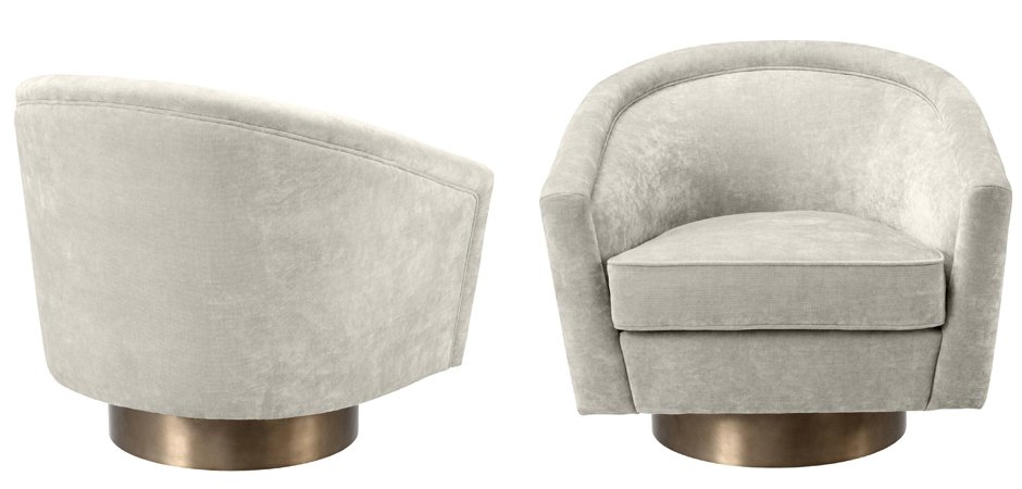 Кресло Eichholtz Swivel Chair Catene Sand Кресло Eichholtz Swivel Chair Catene Sand - Loft-Concept в Челябинске
