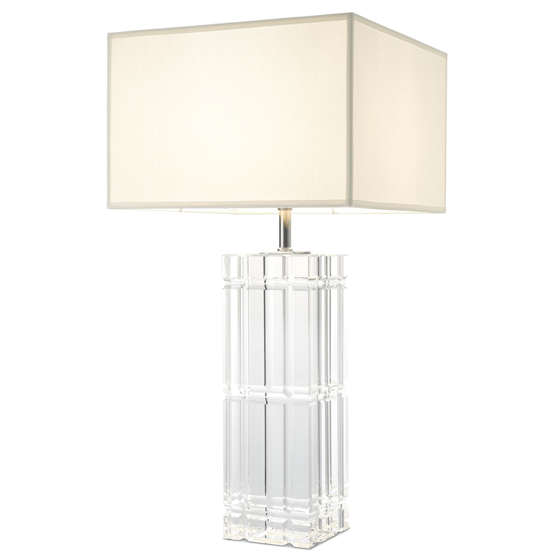 Настольная лампа Eichholtz Table Lamp Universal Прозрачный Белый Никель Настольная лампа Eichholtz Table Lamp Universal Прозрачный Белый Никель в Челябинске | Loft Concept