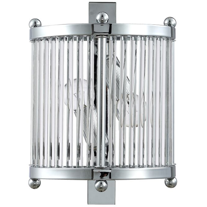 Бра Gorden Chrome Sconce Хром Прозрачный Бра Gorden Chrome Sconce Хром Прозрачный в Челябинске | Loft Concept