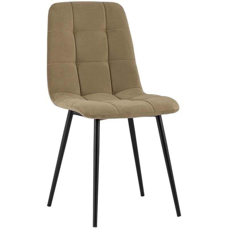 Стул NANCY S-2 Chair Коричневый Велюр Коричневый Черный Стул NANCY S-2 Chair Коричневый Велюр Коричневый Черный в Челябинске | Loft Concept