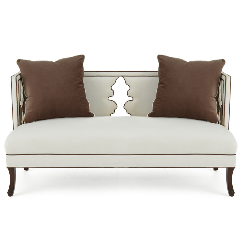 Диван Sonny Sofa Молочный Коричневый Диван Sonny Sofa Молочный Коричневый в Челябинске | Loft Concept