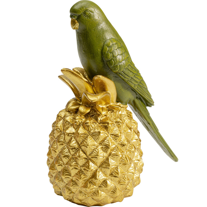 Статуэтка Green Parrot on a Pineapple Зеленый Золотой Статуэтка Green Parrot on a Pineapple Зеленый Золотой в Челябинске | Loft Concept