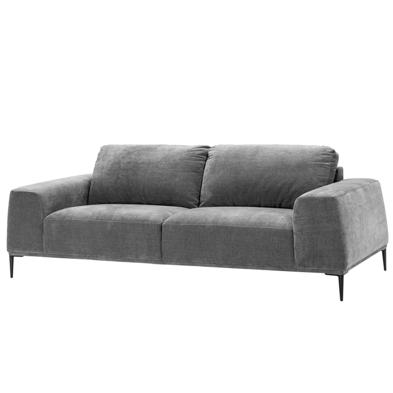 Диван Eichholtz Sofa Montado grey Серый Черный Диван Eichholtz Sofa Montado grey Серый Черный в Челябинске | Loft Concept