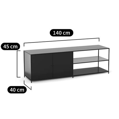 ТВ-тумба из металла с 2-мя дверцами и полками Damian Metal TV Stand ТВ-тумба из металла с 2-мя дверцами и полками Damian Metal TV Stand в Челябинске