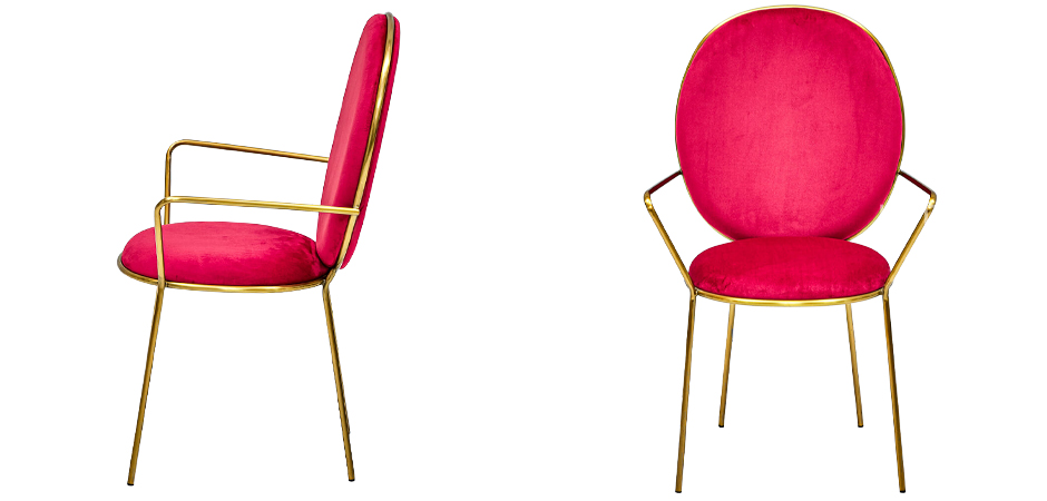 Стул с подлокотниками STAY Chair Fuchsia Стул с подлокотниками STAY Chair Fuchsia - Loft-Concept в Челябинске