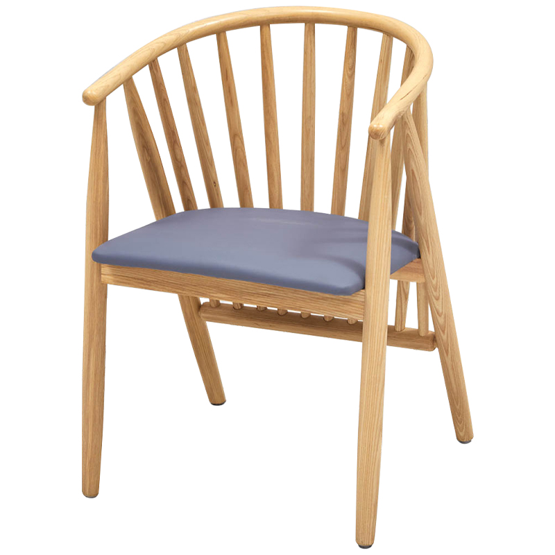 Дизайнерский стул деревянный Marco Wood Chair Древесина Серо-голубой Дизайнерский стул деревянный Marco Wood Chair Древесина Серо-голубой в Челябинске | Loft Concept